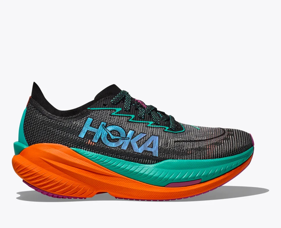 Men s HOKA Mach X 2 9 Black Electric Aqua