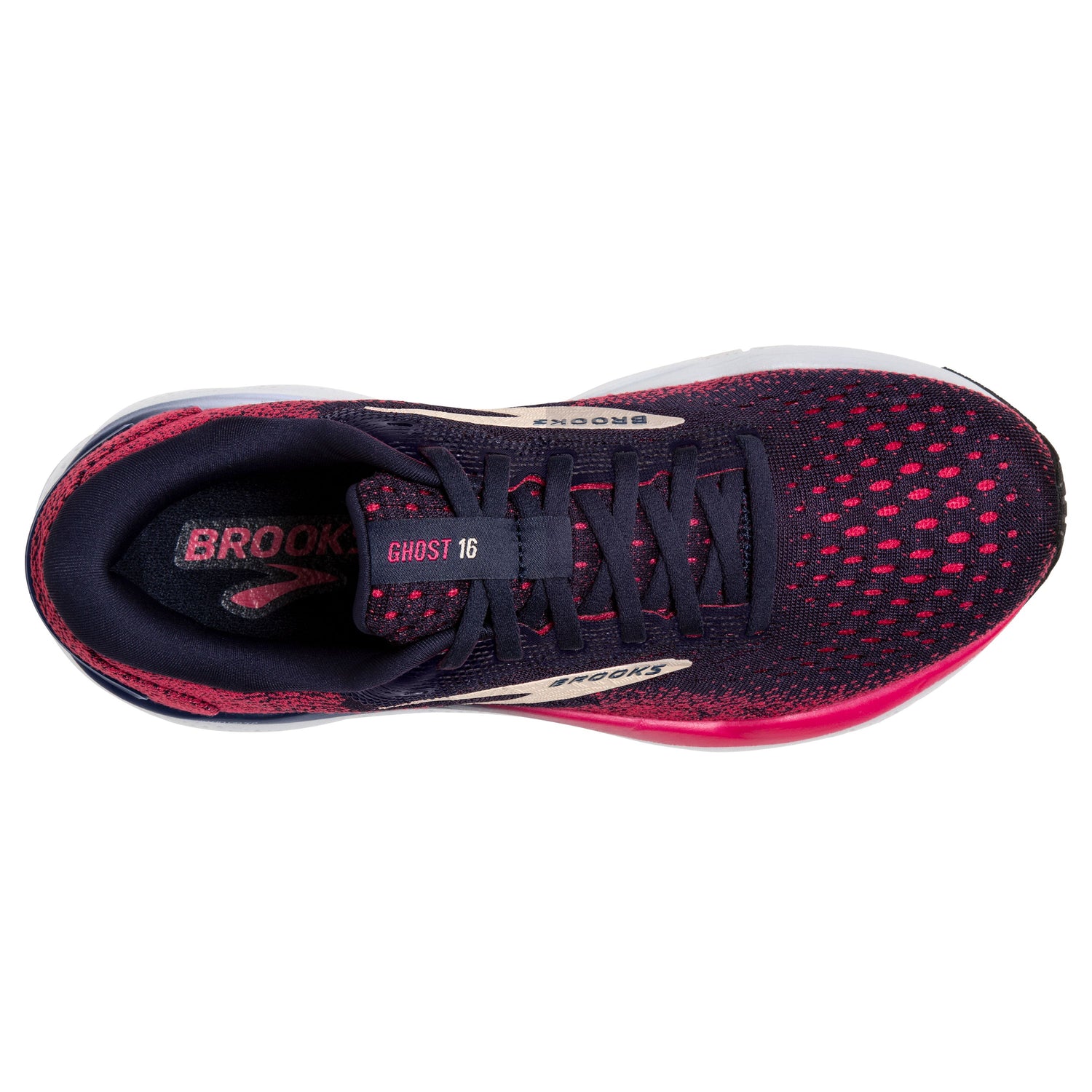 W Brooks Ghost 16 Peacoat/Raspberry/Apricot