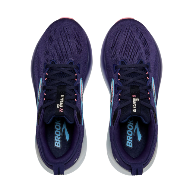 Women's Brooks Glycerin 22 Blue Ribbon/Peacoat/Dianthus