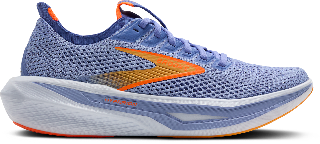 W Brooks Hyperion 3 Blue Heron Orange White