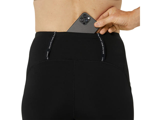 Womes Asics Road High Waist Capri Tight Black
