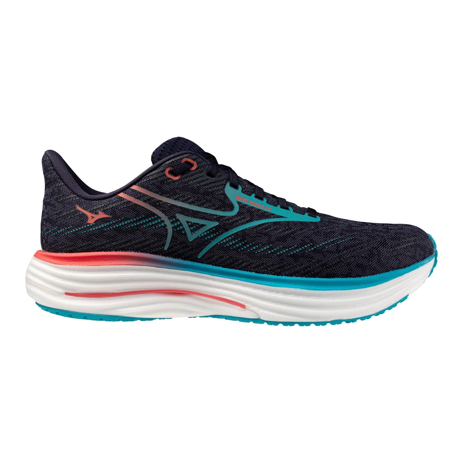 M Mizuno Wave Rider 29 Odyssey Grey Capri Breeze
