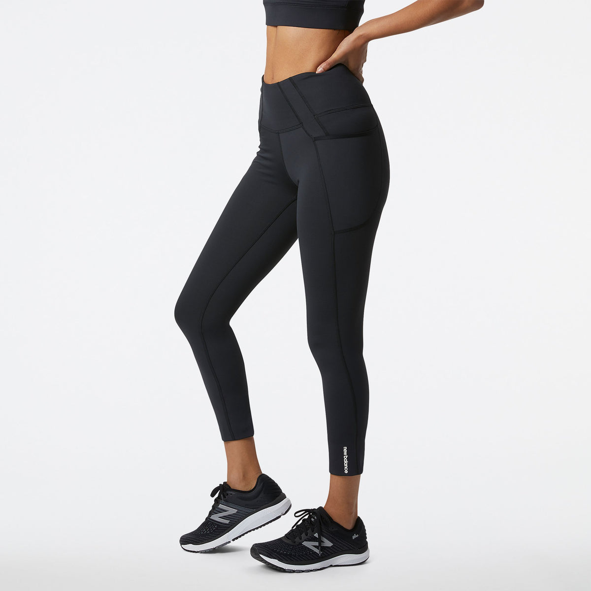 Buy NB Sport High-Rise Leggings with Placement Brand Logo Online