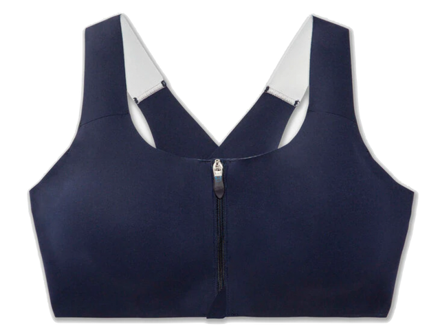 W Brooks Dare Zip Run Bra, DD/E