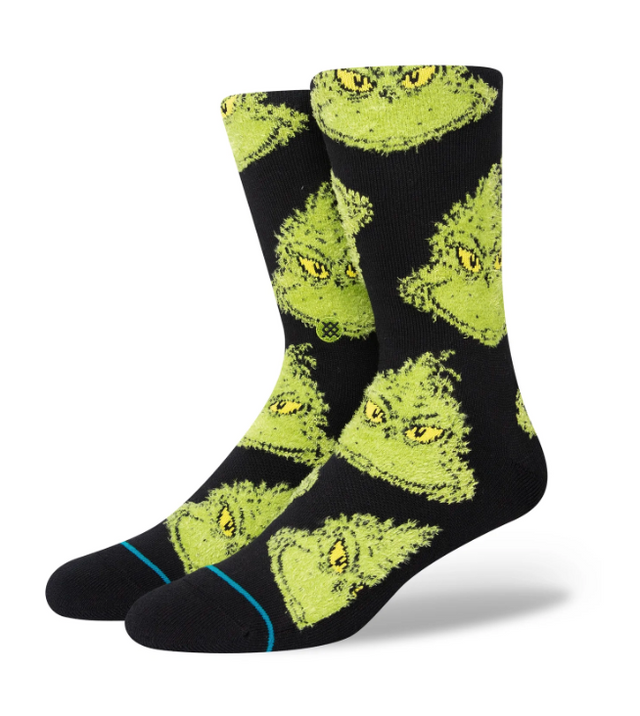 Stance Socks - FTP Grinch Mean One Crew Socks
