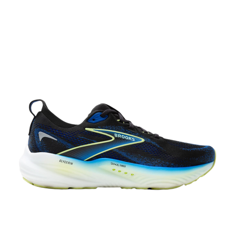 Men's Brooks Glycerin 22 Black/Cobalt/Neo Yellow