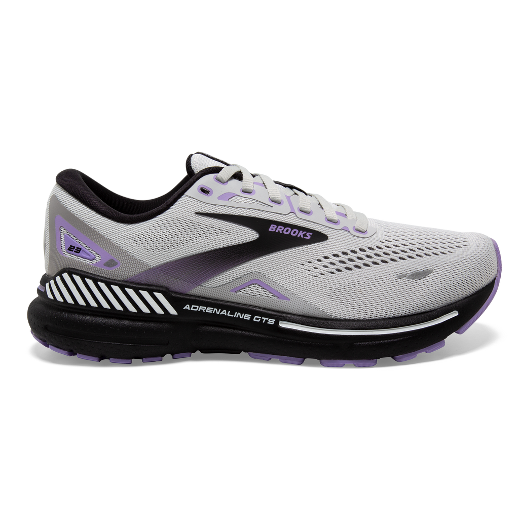 W Brooks Adrenaline GTS 23 Grey/Black/Purple – Frontrunners Footwear