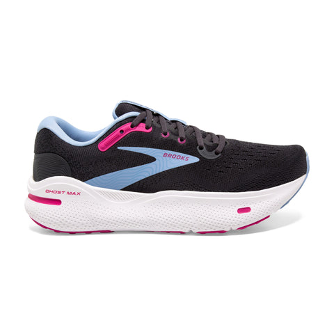 W Brooks Ghost Max Ebony/Open Air/Lilac Rose
