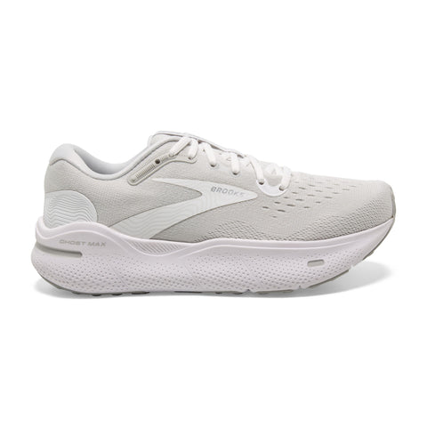 W Brooks Ghost Max White/Oyster/Metallic Silver