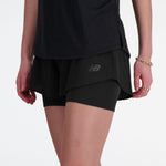 W New Balance RC Seamless 2 In 1 Short 3 inch