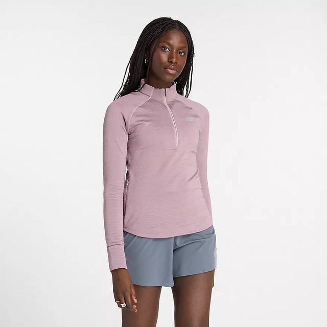 W New Balance Athletics Heat Grid Half Zip