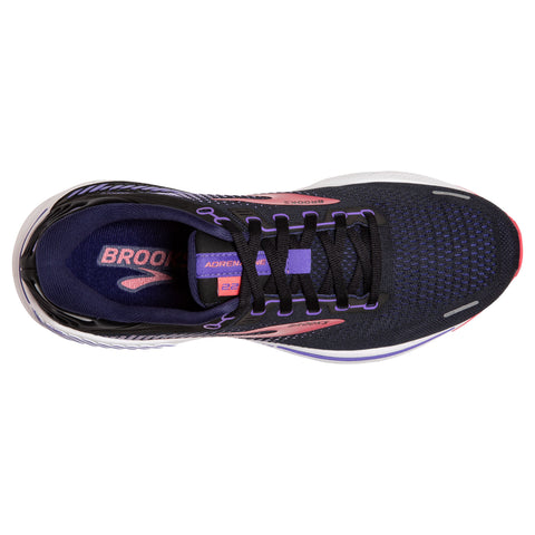 W Brooks Adrenaline GTS 22 Black/Purple – Frontrunners Footwear