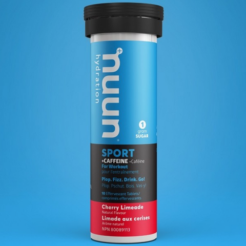 Nuun Sport With Caffeine, Cherry Limeade, Tube