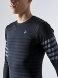 M Craft Fuseknit Comfort Blocked RN LS