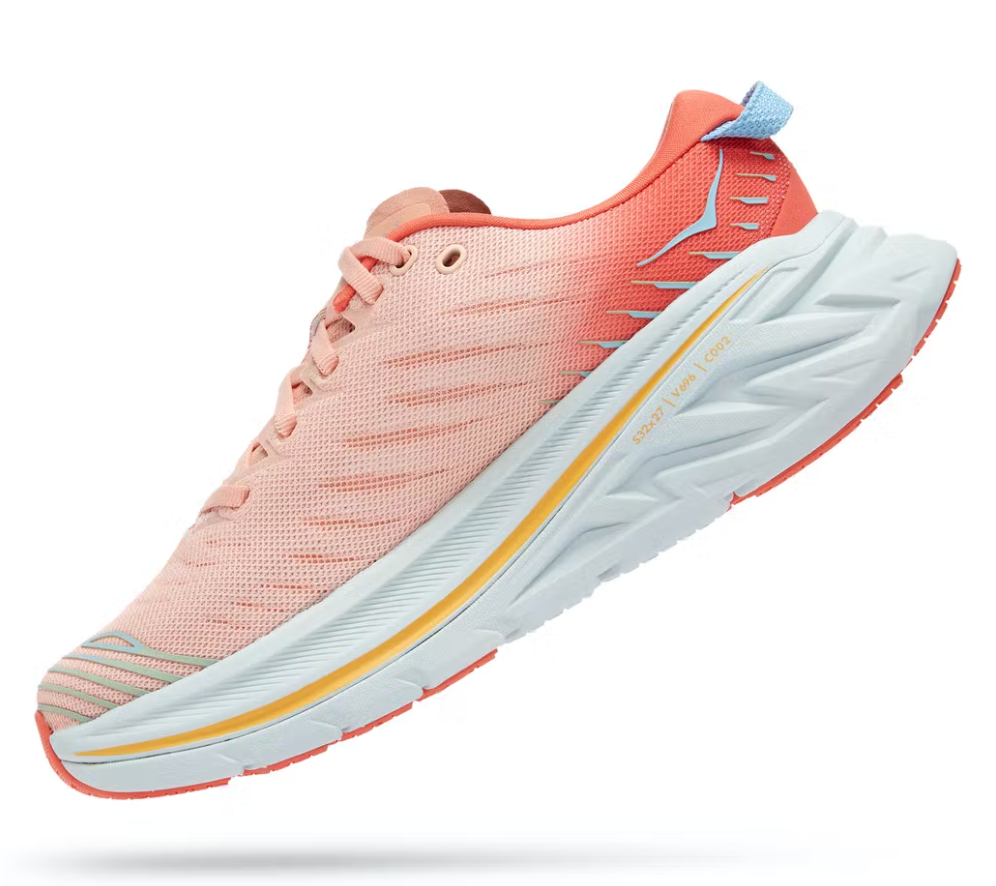 Hoka Bondi X Running Shoes - Women's 10 Camellia - Peach Parfait