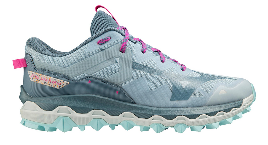 Mizuno Women s Wave Mujin 9 7.5 Forget Me Not Nimbus Cloud 5M0A