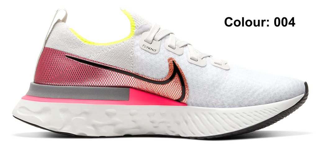 Nike react 2025 flyknit white